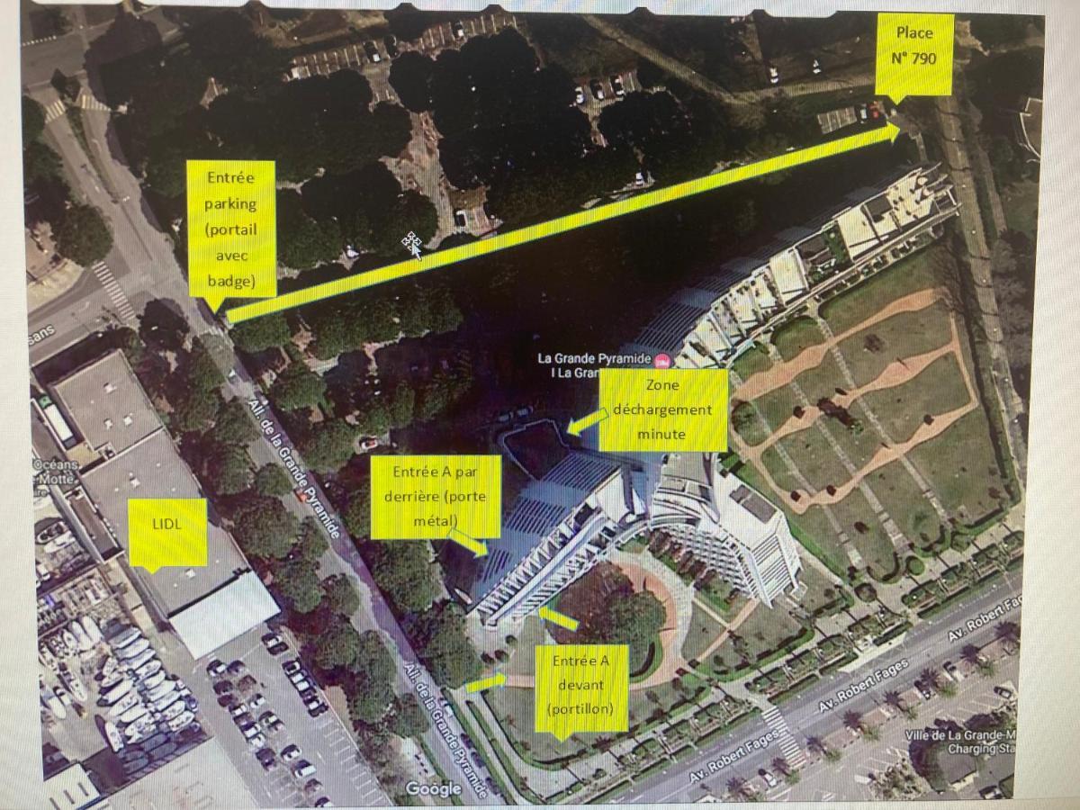 Reve Bleu Residence La Grande Pyramide Vue Port Hyper Centre Wifi Parking Prive Gratuit Exterior foto